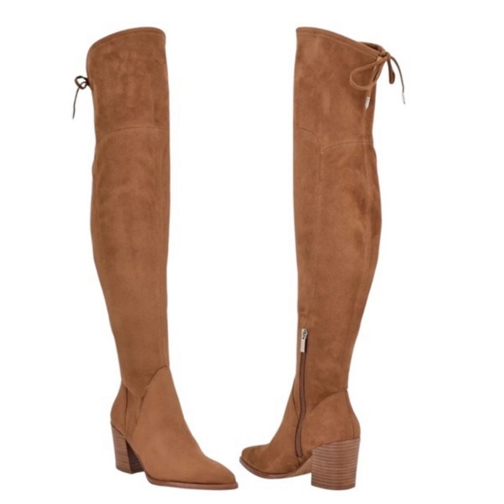 NEW Marc Fisher Comara Over the Knee Boot Light
Cognac Tan